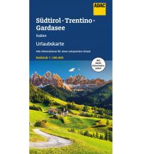 Road Maps ADAC Urlaubskarte Italien: Südtirol, Trentino, Gardasee 1:200.000 ADAC Verlag