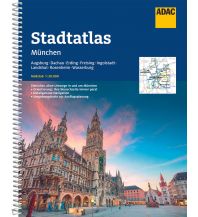 City Maps ADAC StadtAtlas München mit Augsburg, Dachau, Erding, Freising, Ingolstadt ADAC Verlag