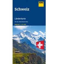 ADAC LänderKarte Schweiz 1:301 000 ADAC Verlag