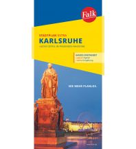 Falk Stadtplan Extra Standardfaltung Karlsruhe mit Ortsteilen von Ettlingen 1:20.000 Falk Verlag AG