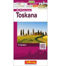 Road Maps Italy Toskana Flash Guide Strassenkarte 1:200 000 Hallwag Verlag