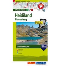 Wanderkarten Schweiz & FL Heidiland, Flumserberge Hallwag Verlag