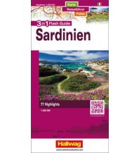 Straßenkarten Italien Sardinien Flash Guide Hallwag Verlag