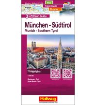 Road Maps Austria München-Südtirol-Oberbayern-Tirol Flash Guide Strassenkarte 1:175 000 Hallwag Verlag