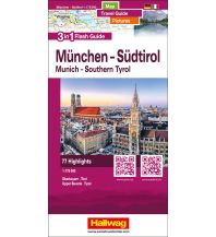 Straßenkarten Österreich München-Südtirol-Oberbayern-Tirol Flash Guide Hallwag Verlag