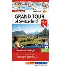 Road Maps Grand Tour of Switzerland Touring Map Strassenkarte 1:275 000 Hallwag Verlag