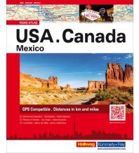 Straßenkarten USA/ Canada/ Mexico Hallwag Verlag