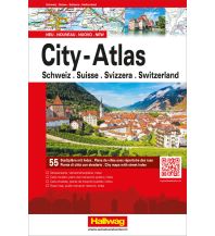 Road & Street Atlases City-Atlas Schweiz mit 55 Stadtpläne Hallwag Verlag