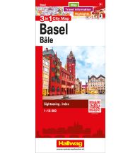 Stadtpläne Basel 3 in 1 City Map Hallwag Verlag