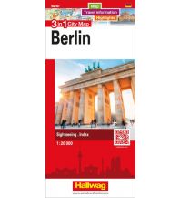 Stadtpläne Berlin 3 in 1 City Map, 1:20 000 Hallwag Verlag