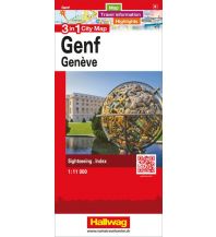 Stadtpläne Genf 3 in 1 City Map Hallwag Verlag