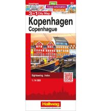 Stadtpläne Kopenhagen 3 in 1 City Map Hallwag Verlag