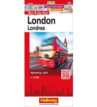 Stadtpläne London 3 in 1 City Map Hallwag Verlag