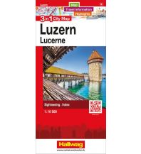 Stadtpläne Luzern 3 in 1 City Map Hallwag Verlag