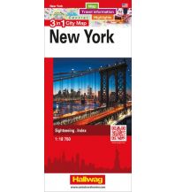 Stadtpläne New York 3 in 1 City Map Hallwag Verlag