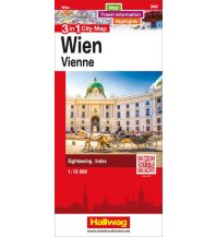 Stadtpläne Wien 3 in 1 City Map Hallwag Verlag