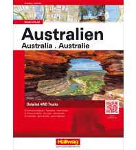 Reise- und Straßenatlanten Australien Road Atlas Hallwag Verlag
