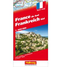 Road Maps France Frankreich Süd Strassenkarte 1:600 000 Hallwag Verlag