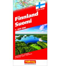 Straßenkarten Hallwag Straßenkarte - Finnland 1:650.000 Hallwag Verlag