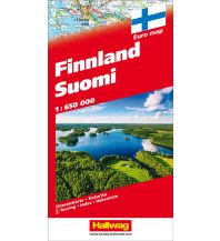 Straßenkarten Hallwag Straßenkarte - Finnland 1:650.000 Hallwag Verlag