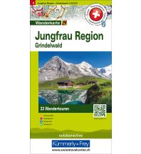 Hiking Maps Switzerland Jungfrau Region, Grindelwald Touren-Wanderkarte Nr. 4 Hallwag Verlag