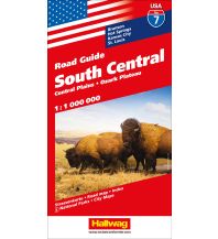 Straßenkarten South Central Nr. 07 USA Road Guide 1:1 Mio. Hallwag Verlag
