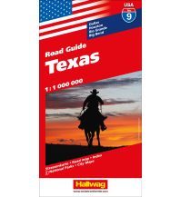 Straßenkarten Texas Nr. 09 USA Road Guide 1:1 Mio. Hallwag Verlag