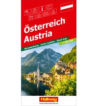 Road Maps Austria Österreich Strassenkarte 1:500 000 Hallwag Verlag