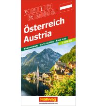 Road Maps Austria Österreich Strassenkarte 1:500 000 Hallwag Verlag