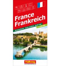 Road Maps France Frankreich Strassenkarte 1:1.000.000 Hallwag Verlag