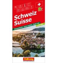 Road Maps Switzerland Schweiz Strassenkarte 1:303 000 Hallwag Verlag