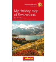 Road Maps Switzerland Schweiz Meine Ferienkarte Strassenkarte 1:303 000 Hallwag Verlag