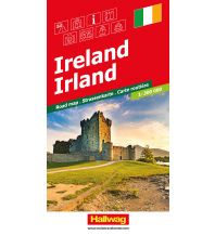 Road Maps Irland 1:300 000 Strassenkarte Hallwag Verlag
