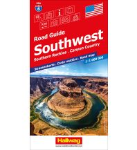 Road Maps North and Central America Southwest, Southern Rockies, Canyon Country Strassenkarte 1:1 Mio, Road Guide Nr. 6 Hallwag Verlag