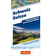 Straßenkarten Schweiz Schweiz Panoramakarte Hallwag Verlag