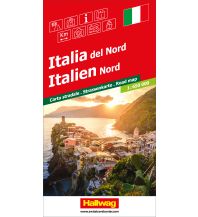 Road Maps Italy Italien Nord Strassenkarte 1:650 000 Hallwag Verlag
