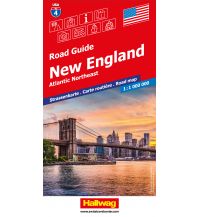 Straßenkarten Großbritannien New England Strassenkarte 1:1 Mio., Road Guide Nr. 4 Hallwag Verlag