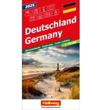 Straßenkarten Deutschland Hallwag Strassenkarte Deutschland 2025 1:750.000 Hallwag Kümmerly+Frey AG