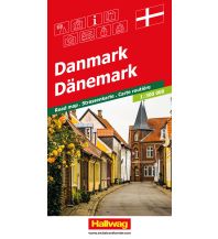 Road Maps Denmark Hallwag Strassenkarte Dänemark 1:300.000 Hallwag Verlag