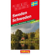 Road Maps Sweden Hallwag Strassenkarte Schweden 1:750.000 Hallwag Verlag