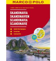 Reise- und Straßenatlanten MARCO POLO Reiseatlas Skandinavien 1:250.000 / 1:650.000 Mairs Geographischer Verlag Kurt Mair GmbH. & Co.