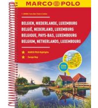 Reise- und Straßenatlanten MARCO POLO Reiseatlas Benelux, Belgien, Niederlande, Luxemburg 1:200 000 Mairs Geographischer Verlag Kurt Mair GmbH. & Co.