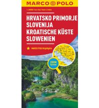 Road Maps MARCO POLO Karte Kroatische Küste, Slowenien 1:300 000 Mairs Geographischer Verlag Kurt Mair GmbH. & Co.