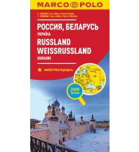 Road Maps MARCO POLO Länderkarte Russland, Ukraine, Weißrussland 1:2 000 000 Mairs Geographischer Verlag Kurt Mair GmbH. & Co.