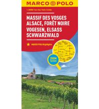 Road Maps MARCO POLO Karte Frankreich Vogesen, Elsass, Schwarzwald 1:200 000 Mairs Geographischer Verlag Kurt Mair GmbH. & Co.