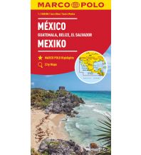 Road Maps MARCO POLO Kontinentalkarte Mexiko, Guatemala, Belize, El Salvador 1: 2 500 000 Mairs Geographischer Verlag Kurt Mair GmbH. & Co.