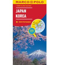 Road Maps MARCO POLO Kontinentalkarte Japan, Korea 1:2 000 000 Mairs Geographischer Verlag Kurt Mair GmbH. & Co.