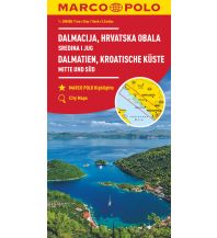 Straßenkarten MARCO POLO Karte Kroatische Küste Mitte und Süd 1: 200 000 Mairs Geographischer Verlag Kurt Mair GmbH. & Co.