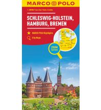Road Maps MARCO POLO Regionalkarte Deutschland Blatt 01 Schleswig-Holstein 1:200 000 Mairs Geographischer Verlag Kurt Mair GmbH. & Co.