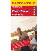 MARCO POLO Freizeitkarte Rhein, Neckar, Heidelberg 1:100 000 Mairs Geographischer Verlag Kurt Mair GmbH. & Co.